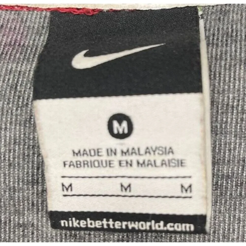 Nike Alabama Crimson Tide Men's Pullover Hoodie Medium Red Grey‎ Zip Pocket Logo